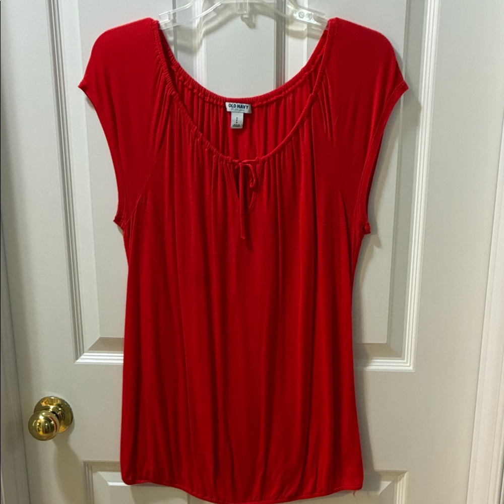Old Navy Women's Scarlet Cap Sleeve Blouse
